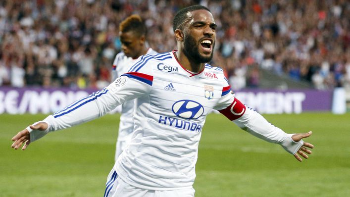 Alexandre Lacazette scored over 100 goals in seven years with Lyon's first team