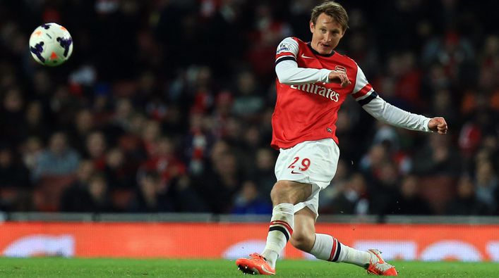 Kim Kallstrom made his Arsenal debut two months after joining the club