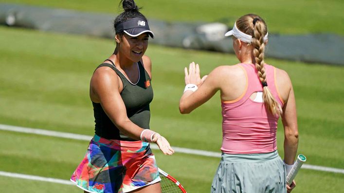 Heather Watson (left) and Harriet Dart are teaming up again in the women's doubles.