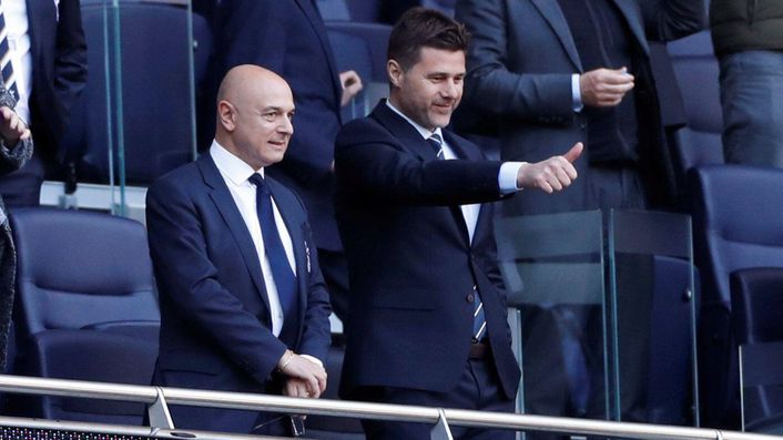 Daniel Levy (left) was interested in re-appointing Mauricio Pochettino in the summer