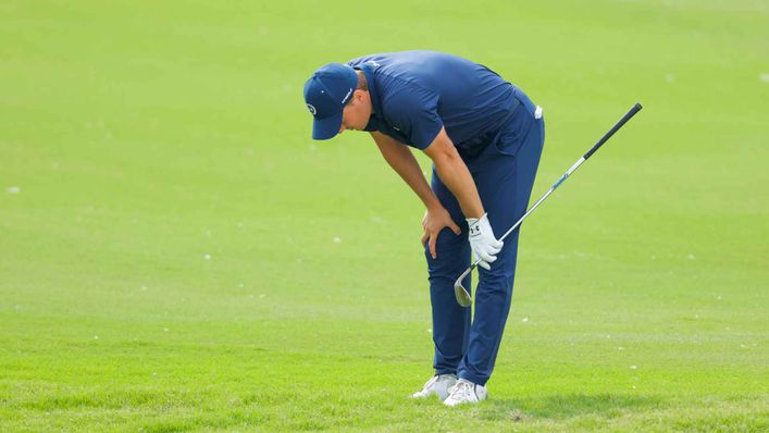 Jordan Spieth toiled on Sunday at the Charles Schwab Challenge after an excellent opening three days