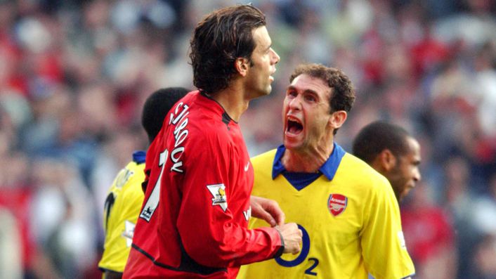 Martin Keown's mocking of Ruud van Nistelrooy's penalty miss is an iconic Premier League moment