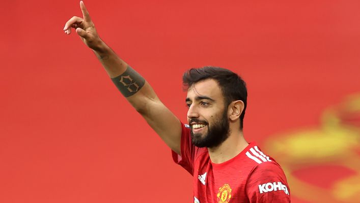 Manchester United's Bruno Fernandes led the way  in the Fantasy Premier League scoring charts last season