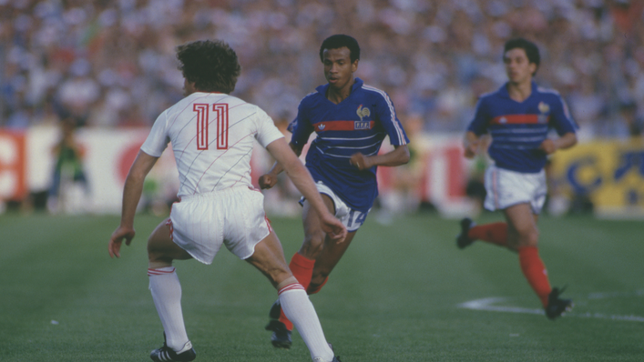 Jean Tigana got the assist for Michel Platini's crucial winner in this dramatic semi-final