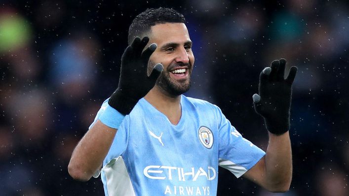 Riyad Mahrez netted twice in the second half as Manchester City beat Fulham 4-1