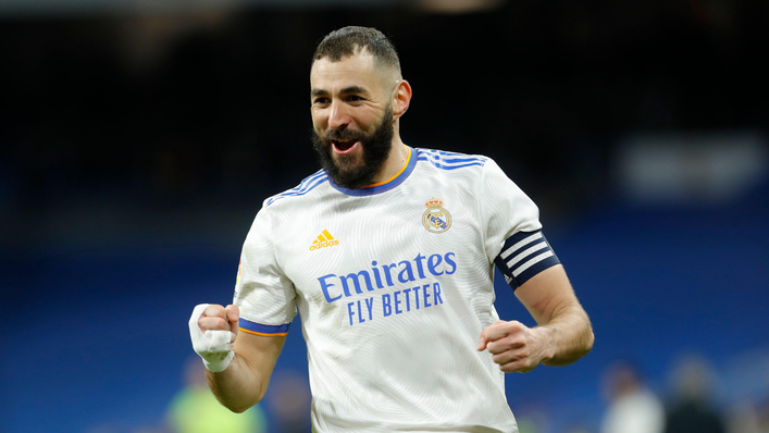 Karim Benzema will look to do damage to Chelsea this evening