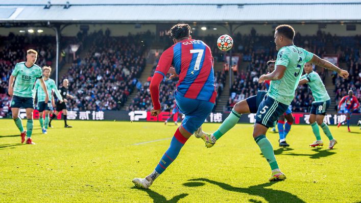 Michael Olise was a constant threat to Leicester's defence when he was introduced