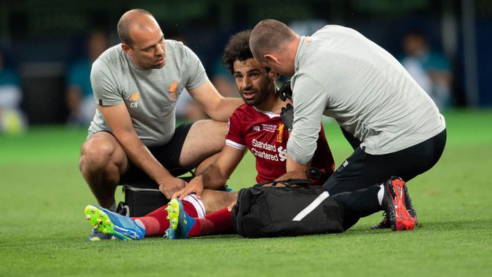 Mohamed Salah went off injured when Liverpool met Real Madrid in the 2018 Champions League final