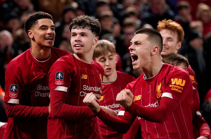 Liverpool's youngest ever starting line-up beat Shrewsbury in their February 2020 fourth-round replay
