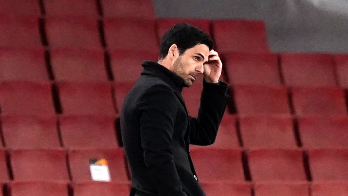 Mikel Arteta is under huge pressure after Arsenal's Europa League exit