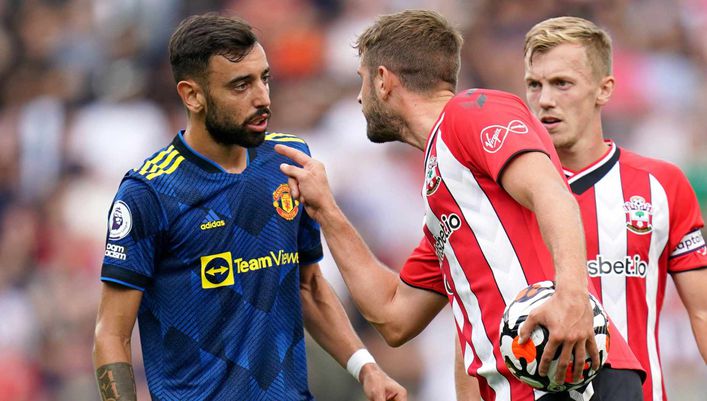 Jack Stephens (centre) started Southampton's first five Premier League games this term before getting injured