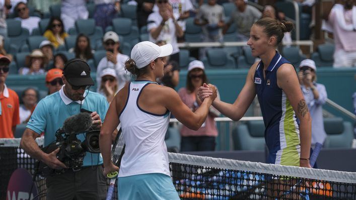 Ashleigh Barty and Karolina Pliskova have met on seven previous occasions