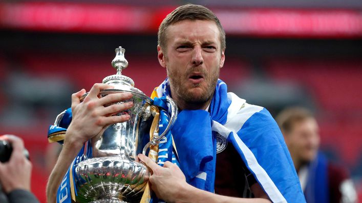 Jamie Vardy and Leicester got their hands on the FA Cup last season by beating Chelsea in the final