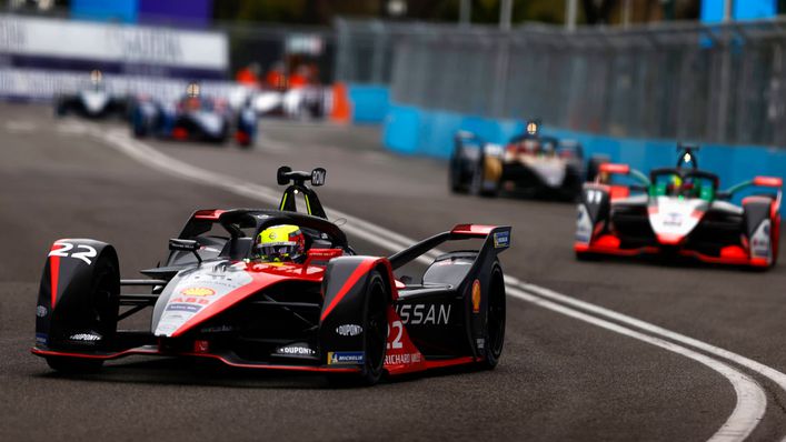 Early race leader Oliver Rowland was given a drive-through penalty and finished 13th. (Pic: Formula E)