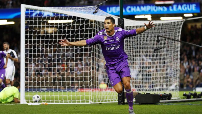 Ronaldo was at his brilliant best in the 2017 Champions League Final, scoring twice for Real Madrid