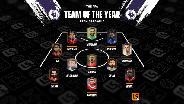 The PFA Team of the Year was dominated by Liverpool and Manchester City