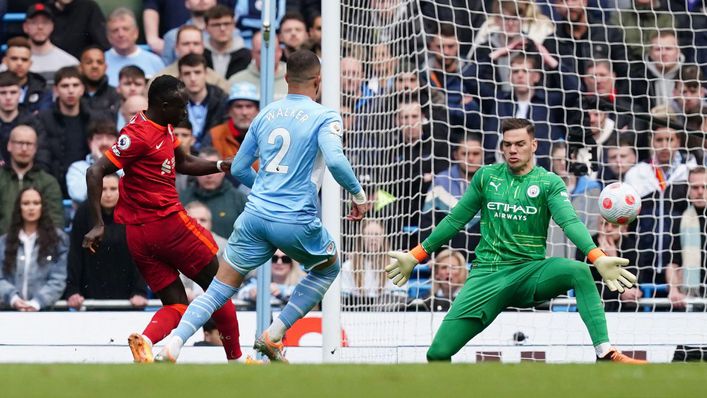 Sadio Mane's goal secured a 2-2 draw in the big clash at the Etihad