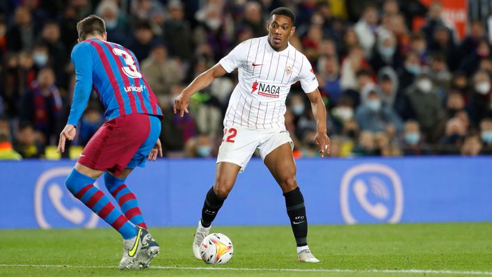 Anthony Martial has a big chance to impress for Sevilla at home to Real Madrid