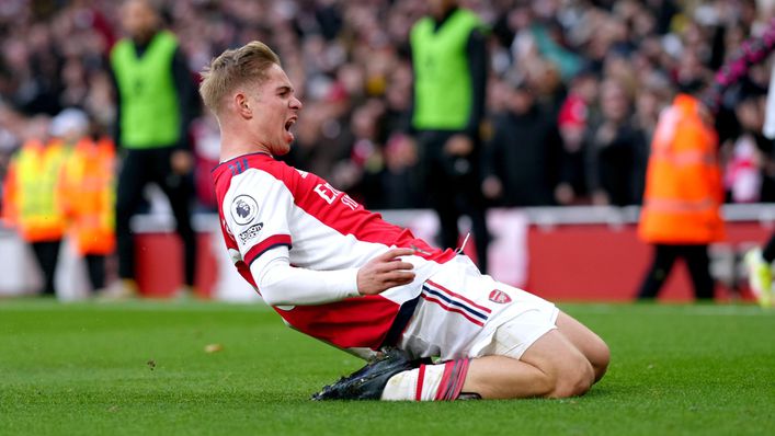 Emile Smith Rowe and Arenal will face the toughest test of their unbeaten run when they face Liverpool
