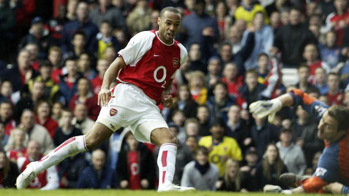 Thierry Henry will go down as one of the Premier League's most lethal strikers
