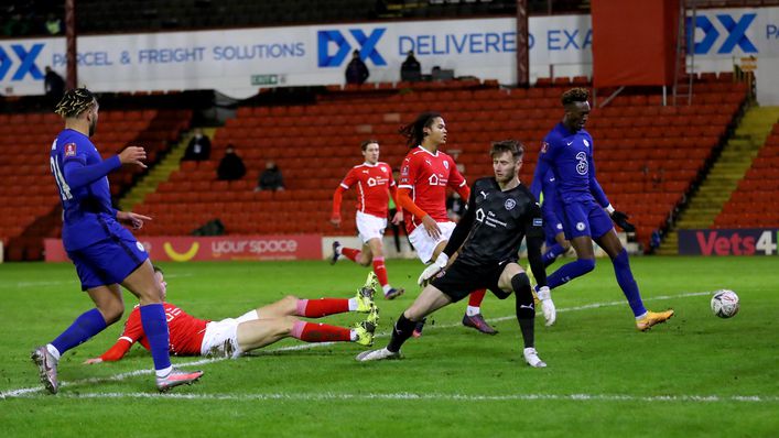 Tammy Abraham's only goal under Tuchel came in a 1-0 FA Cup victory at Barnsley