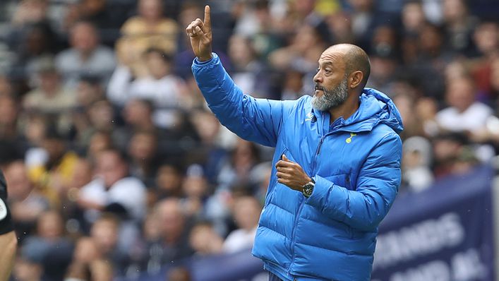 Nuno Espirito Santo takes charge of his first Premier League game as Tottenham boss