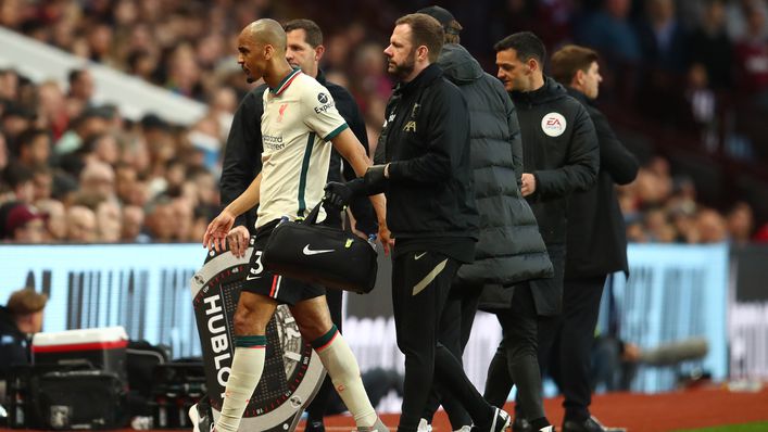 Fabinho may miss the rest of the Premier League season with his hamstring injury