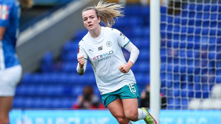 Winger Lauren Hemp is aiming to inspire Manchester City to a cup double