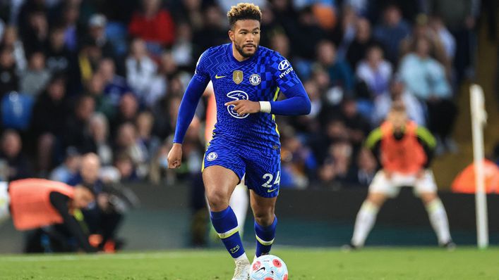 Reece James lines up in the back three of Joleon Lescott's combined XI