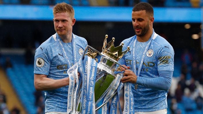 Manchester City stars Kevin De Bruyne and Kyle Walker will be keen to lift the title again