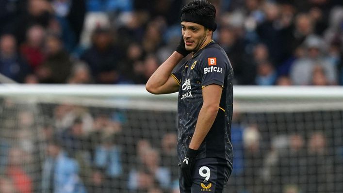 Wolves will be without Raul Jimenez after he was sent off against Manchester City at the weekend