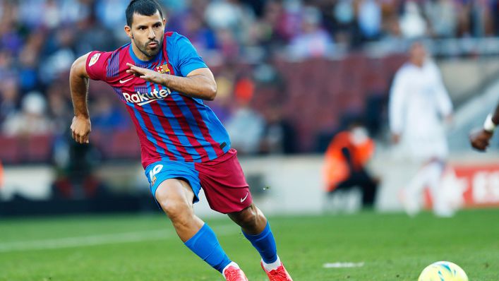 Sergio Aguero only made five appearances for Barcelona