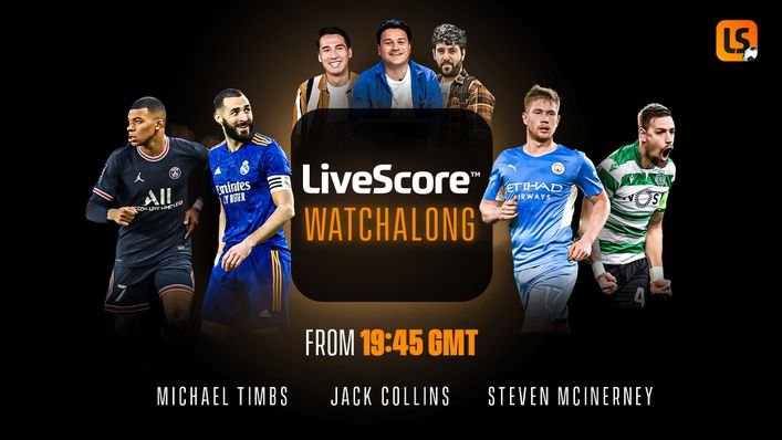 Our free Champions League stream LiveScore Watchalong kicks-off at 7.45pm