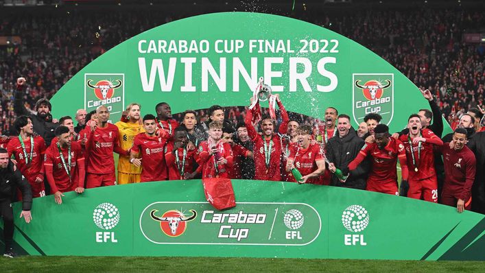 Liverpool lifted the Carabao Cup after beating Chelsea on penalties in the final