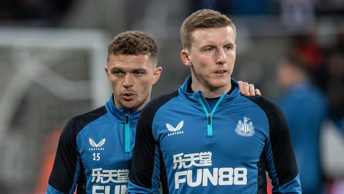 Matt Targett (right) has spoken about his deadline day loan switch to Newcastle from Aston Villa