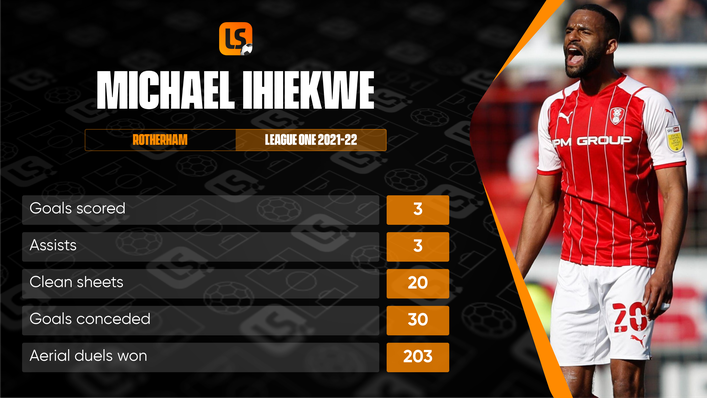 Michael Ihiekwe was decisive in both boxes for Rotherham this season