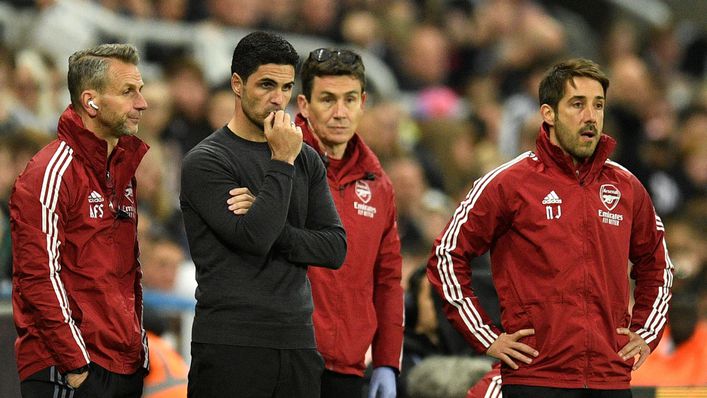 Mikel Arteta watched on as Arsenal suffered a damaging defeat at Newcastle