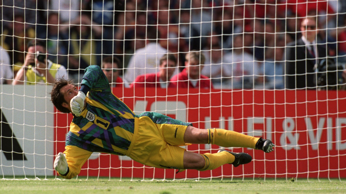 David Seaman stops Gary McAllister's penalty, changing the course of the game