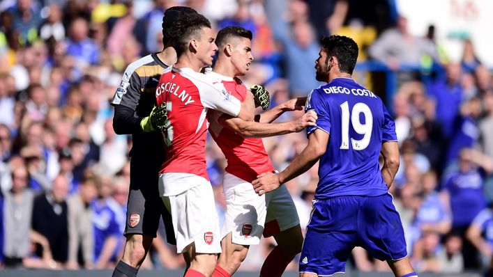 Diego Costa made himself an unpopular figure with Arsenal fans in games against them in the past