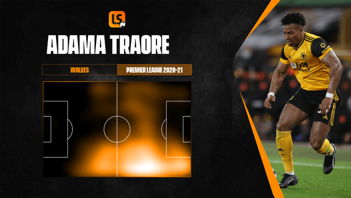 Adama Traore is one of two players Wolves will reportedly listen to offers for this summer