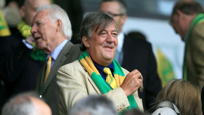 Stephen Fry is a huge Norwich fan — and has even sat on the club's board