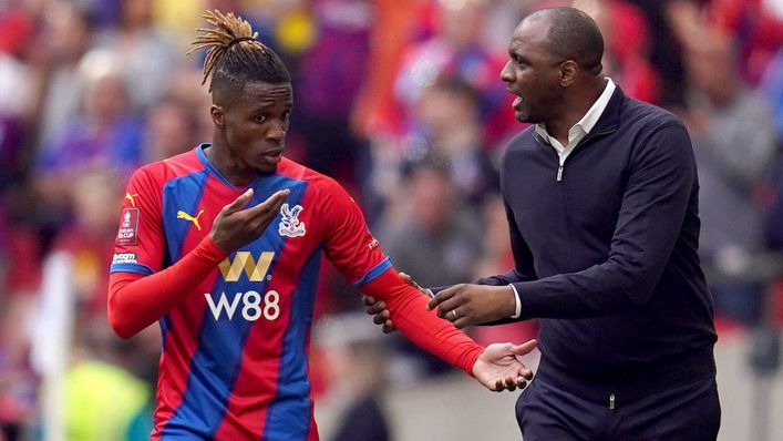 Wilfried Zaha and Patrick Vieira failed to get the better of Chelsea at Wembley