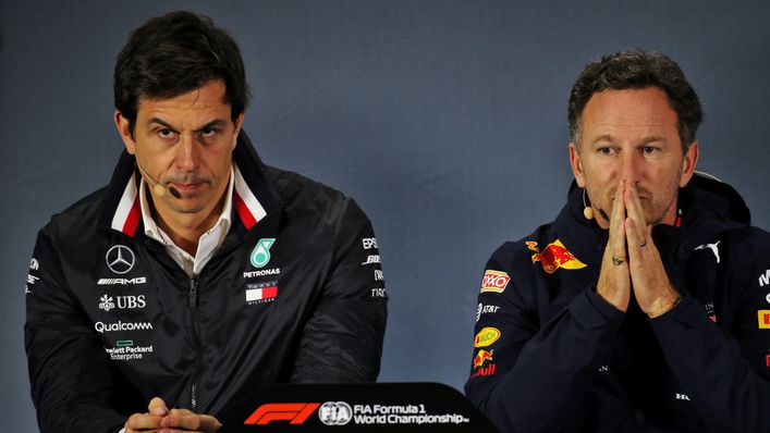 Team bosses Toto Wolff and Christian Horner have led the war of words between Mercedes and Red Bull