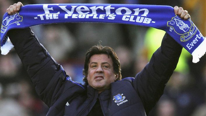 Sylvester Stallone made an appearance on the pitch during Everton's game against Reading in 2007