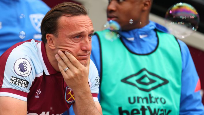 An emotional Mark Noble made his last appearance at the London Stadium last Sunday