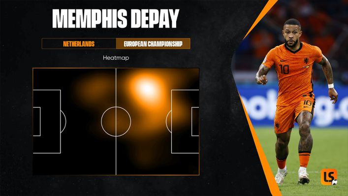 Memphis Depay tends to take up a position on the left-hand side of the Dutch attack