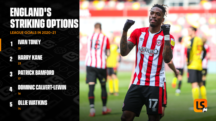 Ivan Toney scored the more goals last season than any of his England rivals — albeit in the Championship