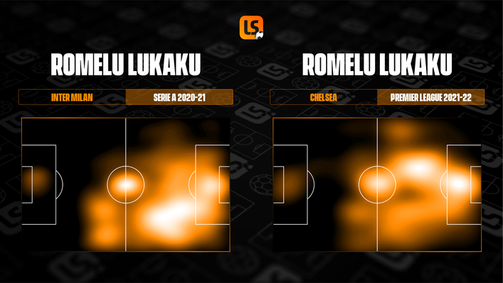 Romelu Lukaku was able to have a greater attacking impact when operating in wider areas for Inter Milan last season