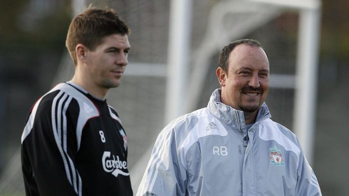 Steven Gerrard captained Rafa Benitez's Liverpool side