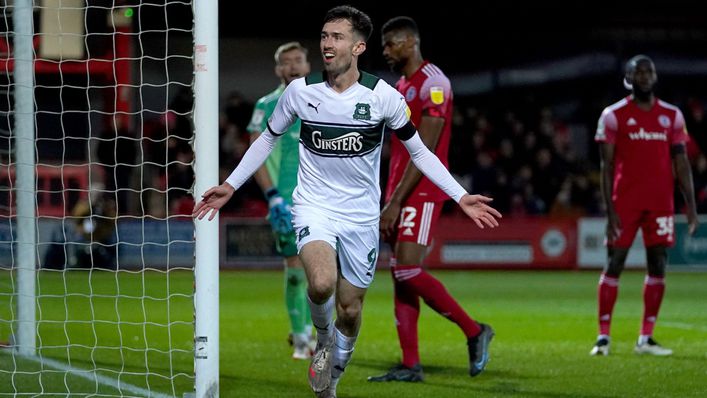 Plymouth's Ryan Hardie has scored four goals in his last five games
